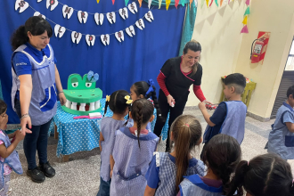 Enseñanza del cuidado de la salud bucal en jardines de infantes