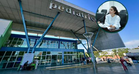 Katia Blanc le puso una condición a Zdero: que el ahorro de las PASO vaya directo al Hospital Pediátrico