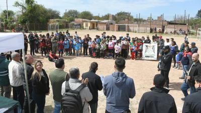 El barrio 24 de Diciembre recuperó su espacio deportivo