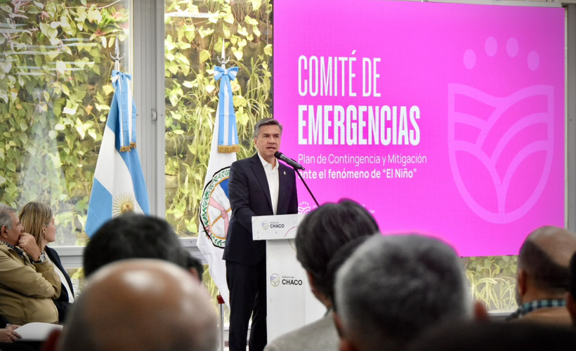 "No esperamos que llegue el agua, trabajamos antes", aseguró Zdero
