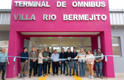 Zdero terminó e inauguró la nueva terminal de Villa Río Bermejito