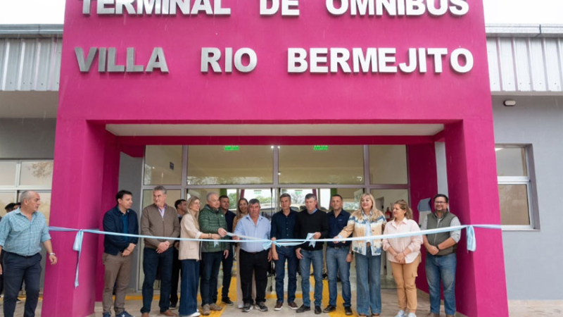 Zdero terminó e inauguró la nueva terminal de Villa Río Bermejito
