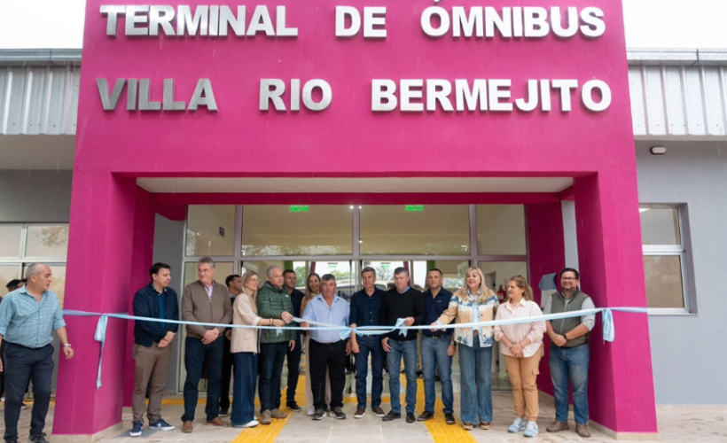 Zdero terminó e inauguró la nueva terminal de Villa Río Bermejito
