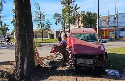 La "Toretto chaqueña" terminó contra un pino y quedó detenida tras un choque
