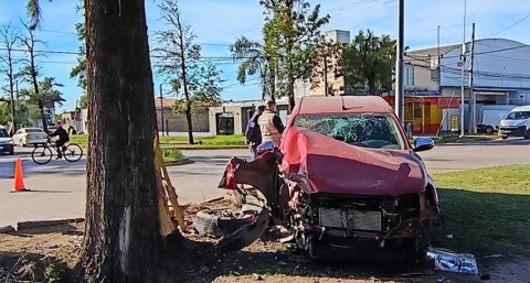 La "Toretto chaqueña" terminó contra un pino y quedó detenida tras un choque