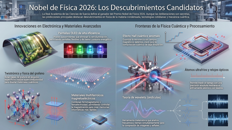 Pantallas OLED, efecto Hall cuántico y la "twistrónica" de Jarillo-Herrero, entre los favoritos