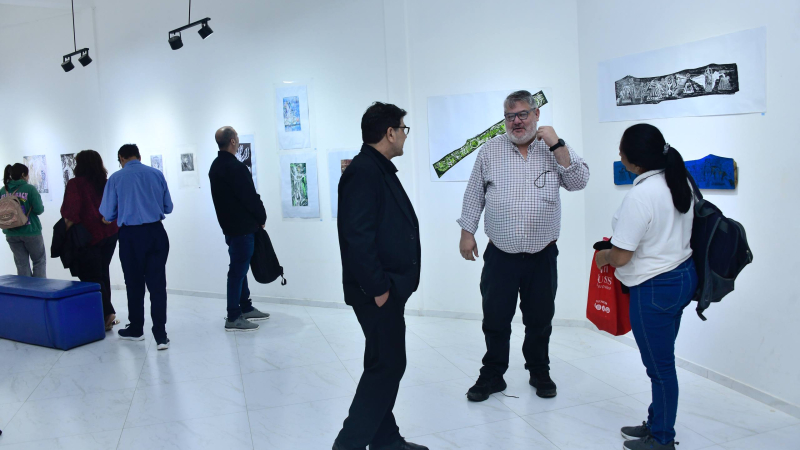 Quedó inaugurada la muestra de arte "Gráfica de dos orillas"